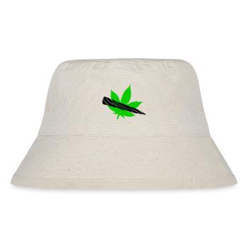 Grünes Blatt-Silhouette-Design - Stanley/Stella recycelter Bucket Hat - Naturweiß - Vorne