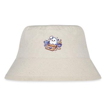 Kochgeist Kawaii Backfreude - Stanley/Stella recycelter Bucket Hat - Naturweiß - Vorne