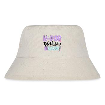 K Pop Birthday Squad - Stanley/Stella recycelter Bucket Hat - Naturweiß - Vorne