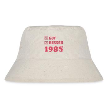 Besser 1985 - Stanley/Stella recycelter Bucket Hat - Naturweiß - Vorne