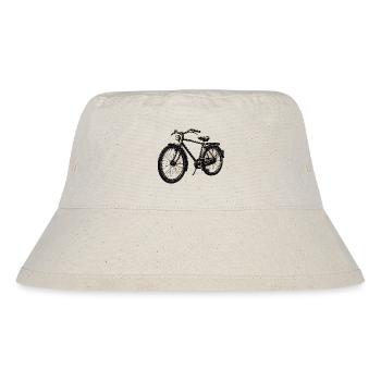 Retro Bicycle Silhouette - Stanley/Stella Recycled Bucket Hat - natural - Front