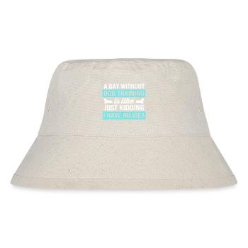 Hundetrainer - Stanley/Stella recycelter Bucket Hat - Naturweiß - Vorne