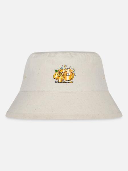 40. Geburtstag - Stanley/Stella recycelter Bucket Hat - Naturweiß