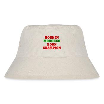 born in morocco born champion - Stanley/Stella Recycled Bucket Hat - natural - Front