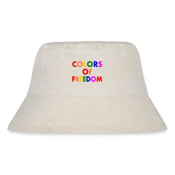 Colors of freedom - Stanley/Stella recycelter Bucket Hat - Naturweiß - Vorne