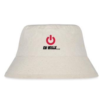 En veille... - Stanley/Stella recycelter Bucket Hat - Naturweiß - Vorne