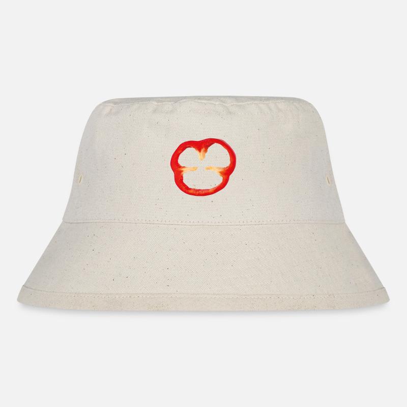 paprika - Stanley/Stella Recycled Bucket Hat - natural
