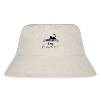 Design und Geschenk für Katzen- und Tierliebhaber - Stanley/Stella recycelter Bucket Hat - Naturweiß - Vorne