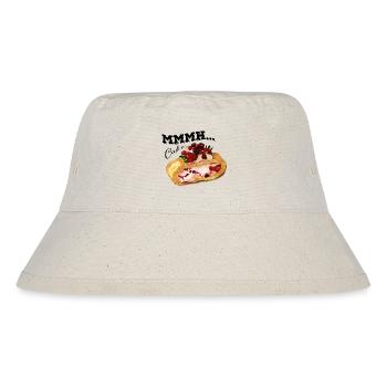 Mmmh Cake Cake Vintage Watercolor Strawberry Roller Shutter - Stanley/Stella Recycled Bucket Hat - natural - Front