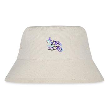 Pfoten Aquarell - Stanley/Stella recycelter Bucket Hat - Naturweiß - Vorne