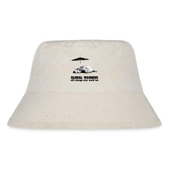 Global Warming / Climate Change / Global Warming - Stanley/Stella Recycled Bucket Hat - natural - Front