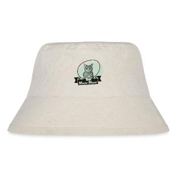 meow meow - Stanley/Stella recycelter Bucket Hat - Naturweiß - Vorne
