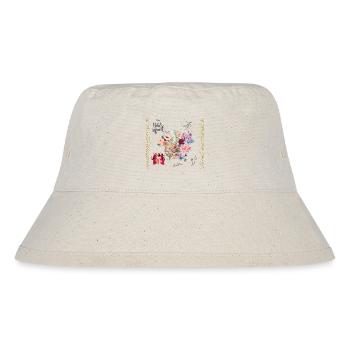 Junggesellinnenabschied - Flower Power Bride Squad - Stanley/Stella recycelter Bucket Hat - Naturweiß - Vorne