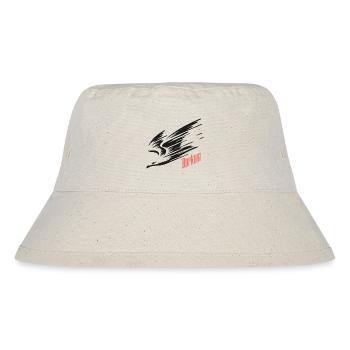 Borkum Sturzflug Tiefflieger Möwe Urlaub T-Shirt - Stanley/Stella recycelter Bucket Hat - Naturweiß - Vorne