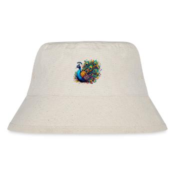 Pfau - Stanley/Stella recycelter Bucket Hat - Naturweiß - Vorne