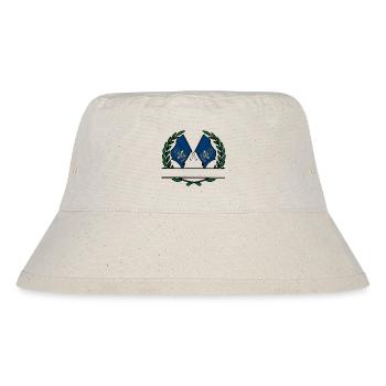 USA North Dakota Lorbeerkranz Flagge Banner - Stanley/Stella recycelter Bucket Hat - Naturweiß - Vorne