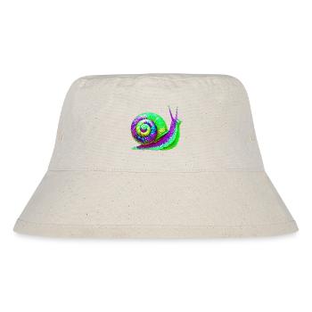 Schnecke - Stanley/Stella recycelter Bucket Hat - Naturweiß - Vorne