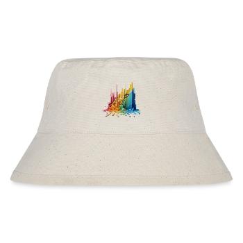 Frequency Wall - Stanley/Stella Recycled Bucket Hat - natural - Front