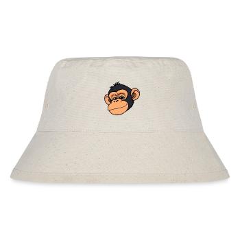 Monkey Chimpanzee - Stanley/Stella Recycled Bucket Hat - natural - Front