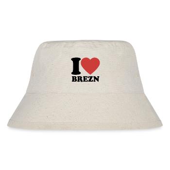 J’aime les bretzels - Coeur - Bretzel - Bob recyclé Stanley/Stella - blanc naturel - Devant