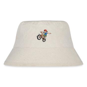 Cascade à vélo de dessins animés BMX Boy - Bob recyclé Stanley/Stella - blanc naturel - Devant