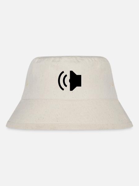 Speaker, Lautsprecher - Stanley/Stella recycelter Bucket Hat - Naturweiß