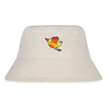 Kleiner Gelber Vogel - Stanley/Stella recycelter Bucket Hat - Naturweiß - Vorne
