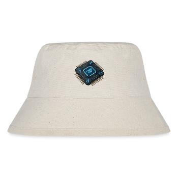 Cyberchip Neon Circuit - Stanley/Stella Recycled Bucket Hat - natural - Front