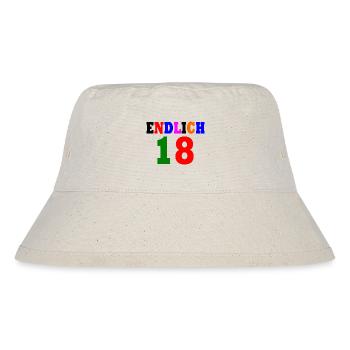 Endlich 18 - Stanley/Stella recycelter Bucket Hat - Naturweiß - Vorne