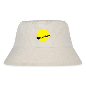 frohes_fest_weihnachtsmann - Stanley/Stella recycelter Bucket Hat - Naturweiß - Vorne
