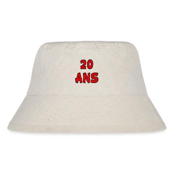 20 Ans. HAPPY BIRTHDAY. JOYEUX ANNIVERSAIRE. - Bob recyclé Stanley/Stella - blanc naturel - Devant