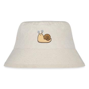 Cute Little Snail with House Cartoon - Stanley/Stella Recycled Bucket Hat - natural - Front