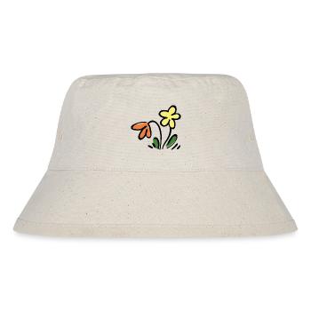 flowers - Stanley/Stella Recycled Bucket Hat - natural - Front