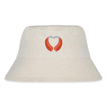 Heart Shaped Hearing Aid - Stanley/Stella Recycled Bucket Hat - natural - Front