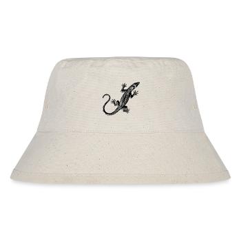 Grafik einer Eidechse - Stanley/Stella recycelter Bucket Hat - Naturweiß - Vorne