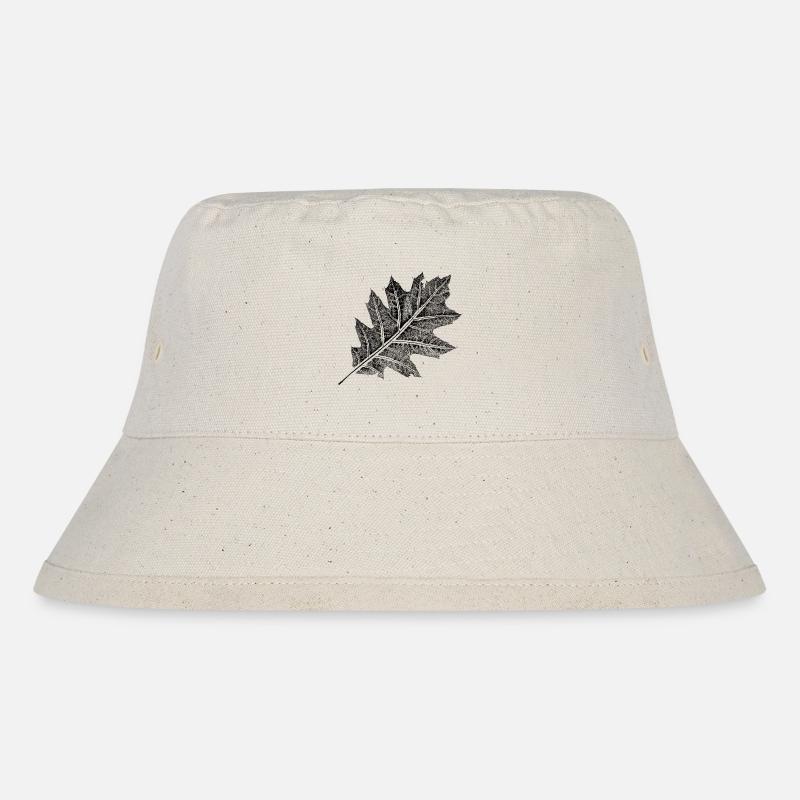 Leaf / Swamp Oak - Nature & Leaves Design - Stanley/Stella Recycled Bucket Hat - natural