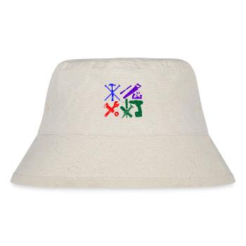 Construction worker tool color - Stanley/Stella Recycled Bucket Hat - natural - Front