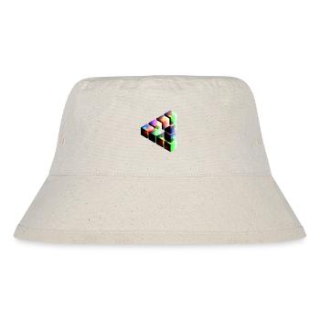 Optische Täuschung - Ein echter Blickfanger - Stanley/Stella recycelter Bucket Hat - Naturweiß - Vorne