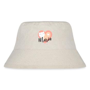 Maria Surname First Name Kitten - Stanley/Stella Recycled Bucket Hat - natural - Front