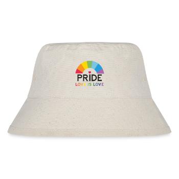 Pride - Love is Love. - Stanley/Stella Recycled Bucket Hat - natural - Front