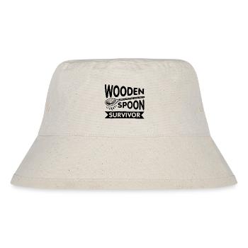 Überlebender des Holzlöffels - Stanley/Stella recycelter Bucket Hat - Naturweiß - Vorne
