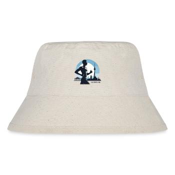 Berlin Marathon Läufer Lauf Shirt - Stanley/Stella recycelter Bucket Hat - Naturweiß - Vorne