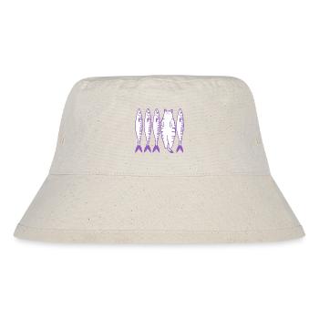 The Purple Cat - Stanley/Stella Recycled Bucket Hat - natural - Front
