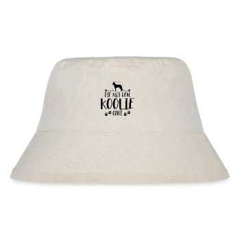 Die mit Koolie geht Hunde Hund Wilsigns - Stanley/Stella recycelter Bucket Hat - Naturweiß - Vorne