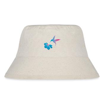 Hummingbird and Blossom - Connection and Lightness - Stanley/Stella Recycled Bucket Hat - natural - Front