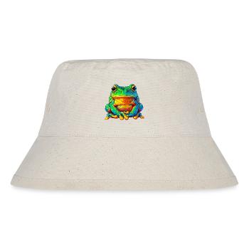 Frosch - Stanley/Stella recycelter Bucket Hat - Naturweiß - Vorne