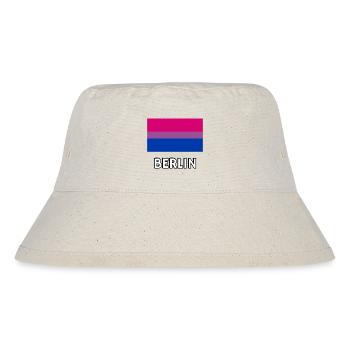 Bi Pride Flagge Berlin - Stanley/Stella recycelter Bucket Hat - Naturweiß - Vorne