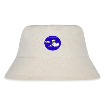 Seehund - Stanley/Stella recycelter Bucket Hat - Naturweiß - Vorne