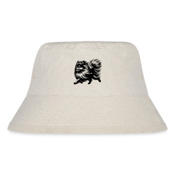Zwergspitz - Stanley/Stella recycelter Bucket Hat - Naturweiß - Vorne
