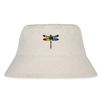 Libelle - Stanley/Stella recycelter Bucket Hat - Naturweiß - Vorne